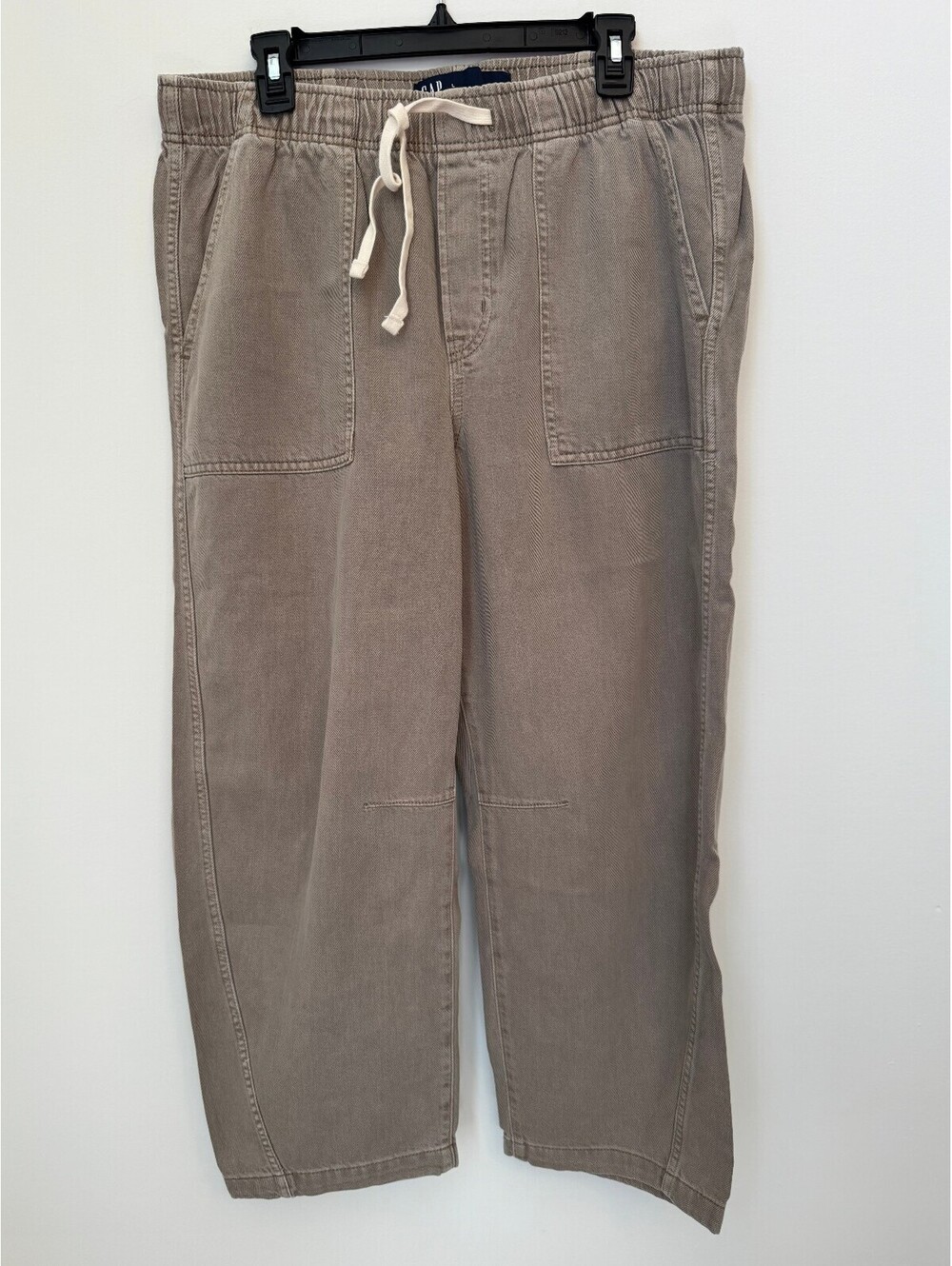 GAP Denim Pull On Barrel pants beige size L